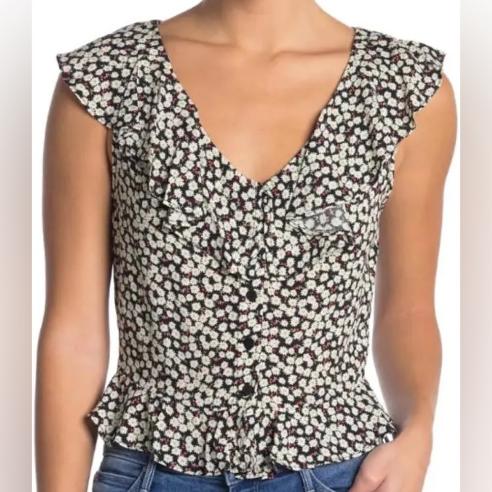 Good Luck Gem Floral Blouse